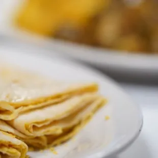 a plate of roti