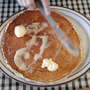 1 pancake= a massive pancake