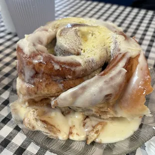 Nom nom glorious cinnamon roll.