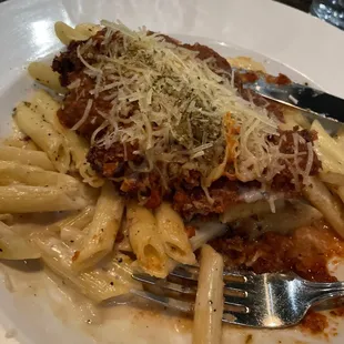 Tuxedo pasta with Penne