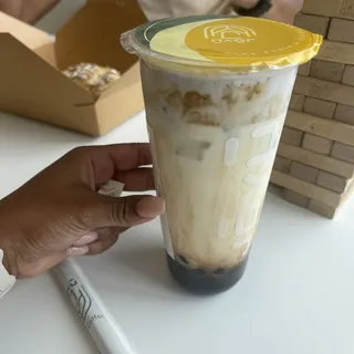 Hot Taro Lava Brownsugar Fresh Milk
