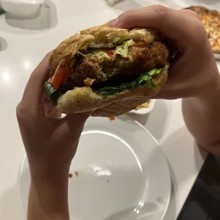 Crispy Chicken Pesto Sandwich