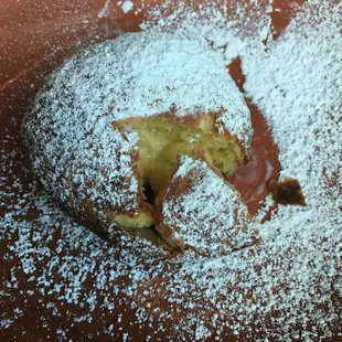 Freshly made filled donut.