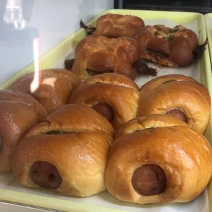 The best jalapeño cheese sausage rolls in the area.