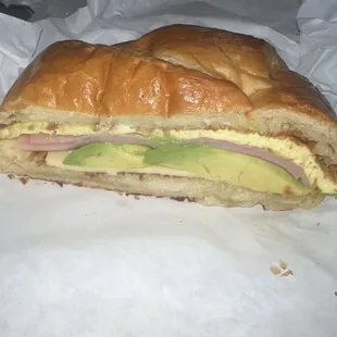 Ham Ham, Egg and Cheese Croissant