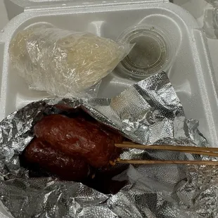 Sausages were good and reminded me of the ones my grandma used to make.