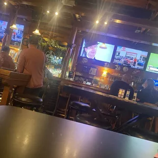 Portion of the bar area