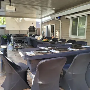 sushi and sashimi, outside