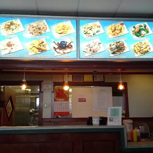 Picture menu at order desk