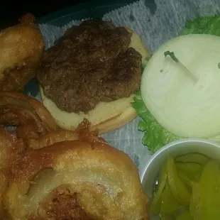 Onion rings were to die for. Burger was passable.