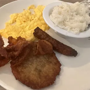 Sampler with grits.