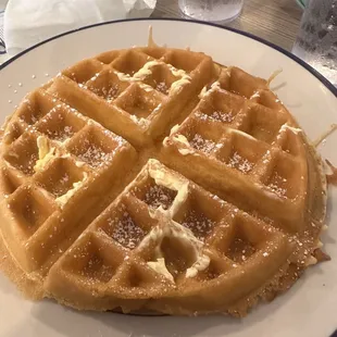 Waffle, great batter.