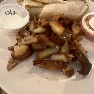 Meat lovers breakfast wrap