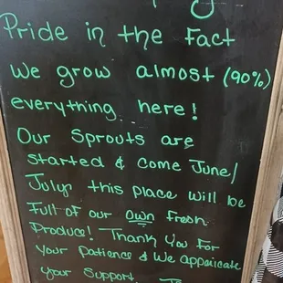 Thank you farmers!