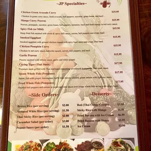 Menu October 2022