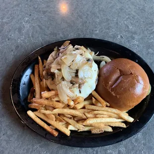 JP Burger ($5.99 on Mondays Plus Add-Ons 7/24/23). IMO, best burger deal around for a GREAT burger.