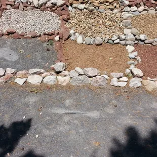 a variety of rocks and gravel