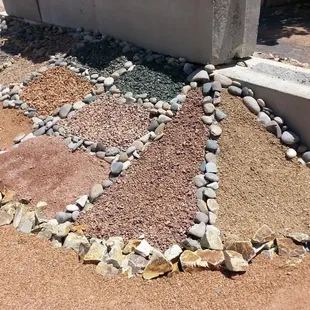 a variety of rocks and gravel