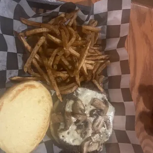 Mushroom Swiss Burger