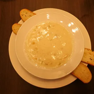 Clam Chowder served Friday and Saturday