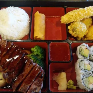 Steak bento box