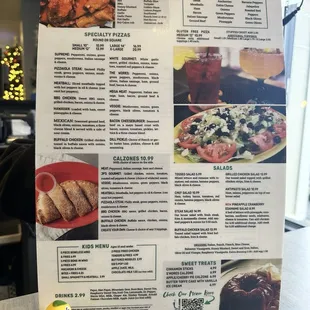 sushi and sashimi, menu