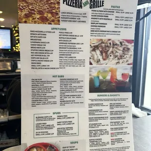 menu, sushi and sashimi