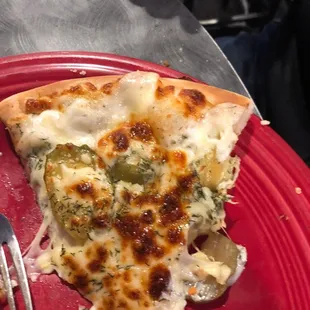 What was left of dill pickle pizza