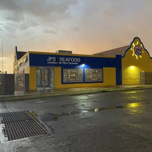 the outside of the building