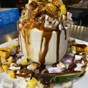 an ice cream sundae