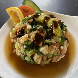 Shrimp Ceviche Tostada