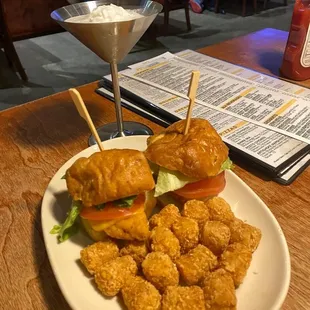 Chicken sliders (happy hour special item)