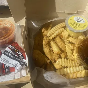 Chicken fingers &amp; fries