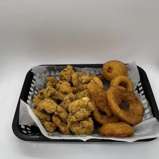 Catfish and onions rings