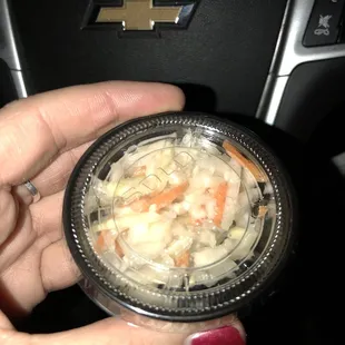 Coleslaw that comes with sandwich