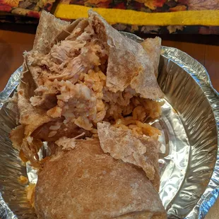 a plate of food on a table