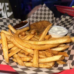 a basket of french fries