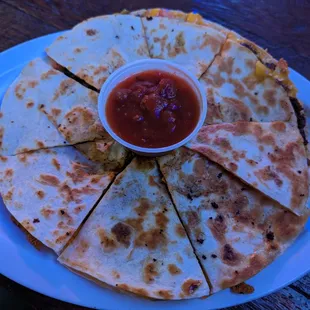 Ground Beef Quesadilla for $11.