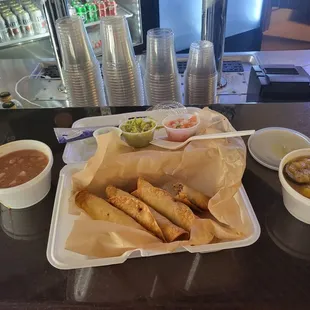 Delicious flaunts with guacamole and Punto beans and beyond delicious smoked vegetables