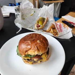 Double Char Cheeseburger