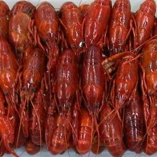 Frozen Whole Cooked crayfish sell by 5lb bag