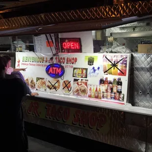 Food pops out of the windows if you pop money into them...