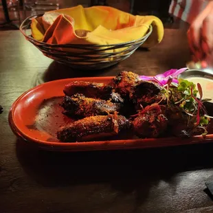 a plate of food on a table