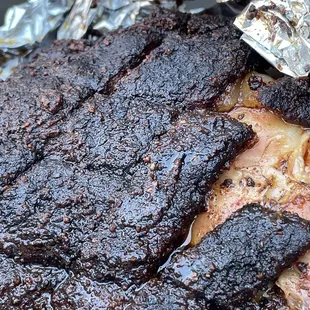 a closeup of the meat