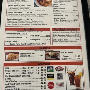 Updated menu pictures