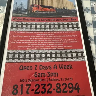 Updated menu pictures