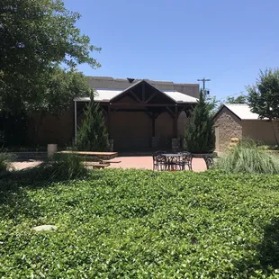 Outdoor entertainment area for Live music