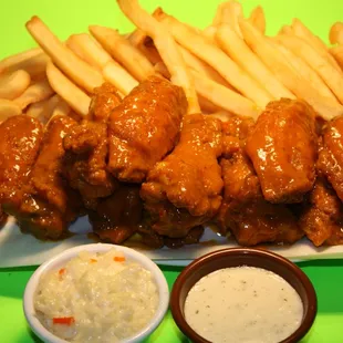 Part wings , hot , honey gold , honey hot, mild , honey barbecue, seasoned lemon pepper