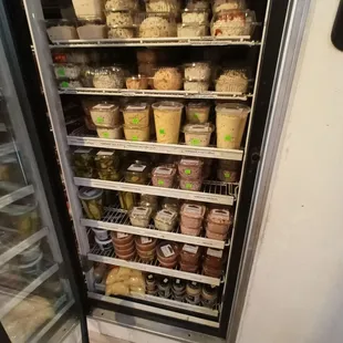 a refrigerator full of food