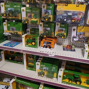 a display of toys for sale